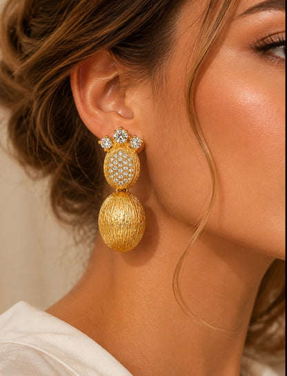 Paloma Gold Drop Earrings